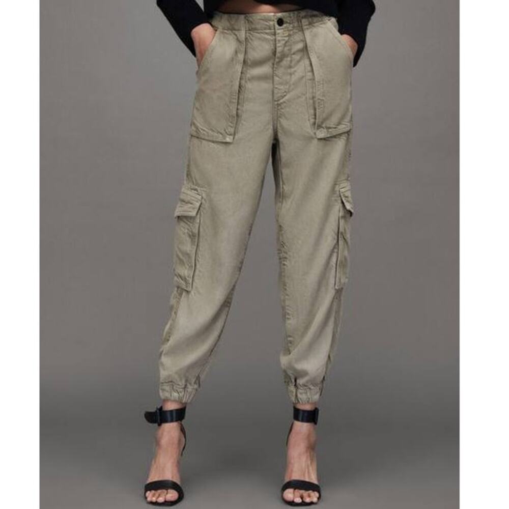 AllSaints Frieda Denim Cargo Utility Joggers